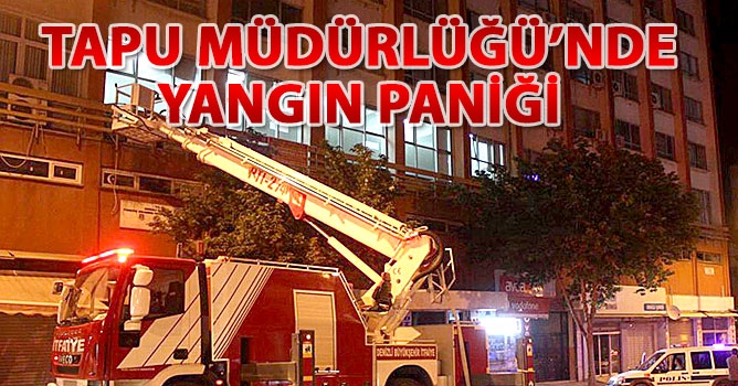 Denizli Tapu Müdürlüğü'nde Yangın