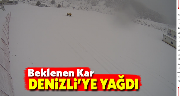 Denizli Kayak Merkezi Beyaza Büründü