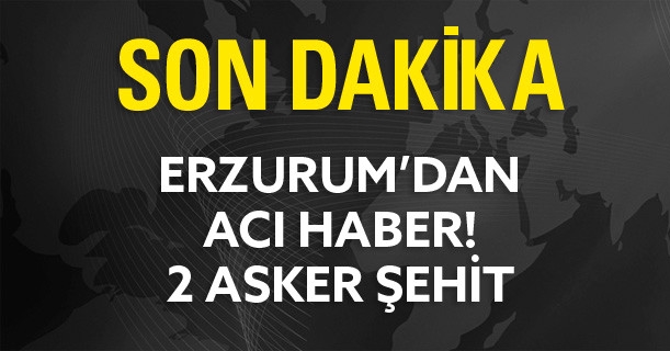 Erzurum'da Çatışma: 2 Asker Şehit