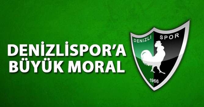 Denizlispor'a büyük moral