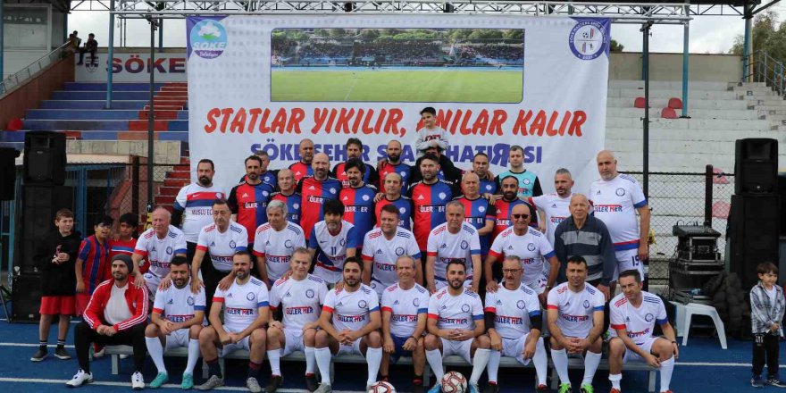 Söke Şehir Stadı’nda son maçı futbol efsaneleri yaptı