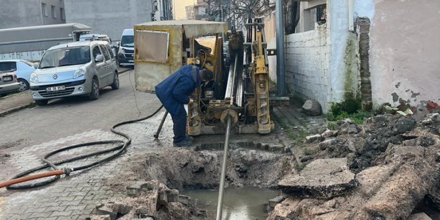 Manisa trafiğini rahatlatacak cider yolunda altyapı çalışmaları sürüyor