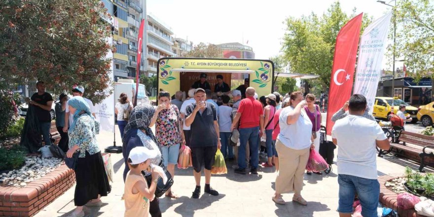 Aydın Büyükşehir Belediyesi’nden serinleten uygulama