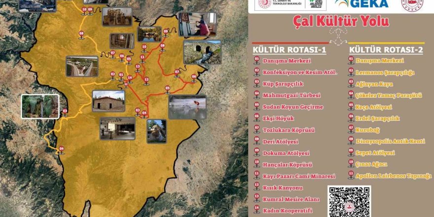 Çal Bağ Yolu Kültür Rotası projesi GEKA’nın desteğiyle tamamlandı