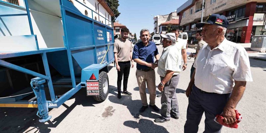 Denizli Büyükşehirden üreticiye ekipman desteği