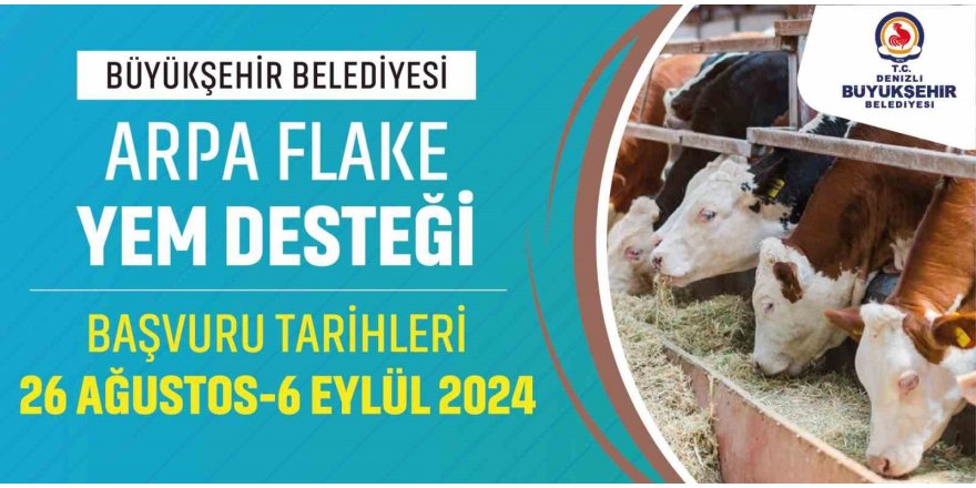 Denizli Büyükşehir büyükbaş hayvan üreticilerine yem desteği sağlayacak