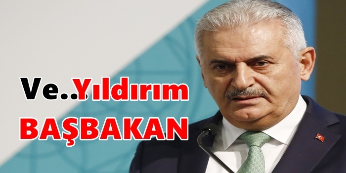 Vee...Binali Yıldırım 1405 Oyla Başbakan